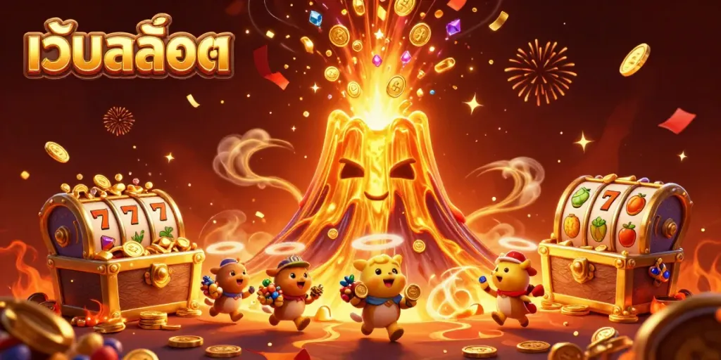เล่นเกมสล็อตในเว็ปสล็อตที่มีธนาคารออมสินทองคำและสัตว์สำรวจในฉากที่ตื่นเต้น