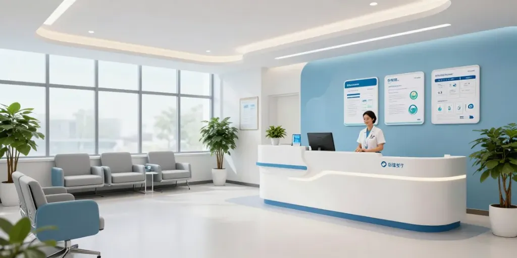 Testagen for sale in a healthcare clinic showcasing patient care and medical services.