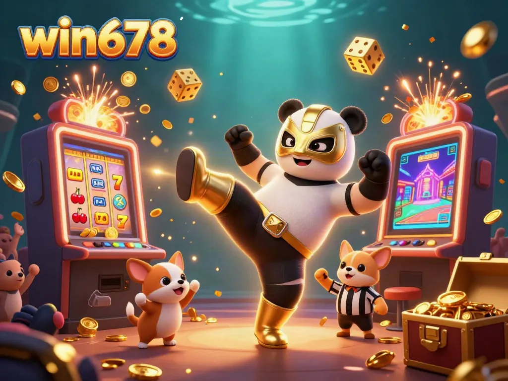 Experience thrilling gameplay with win678 featuring dynamic characters, slot machines, and vibrant casino elements.
