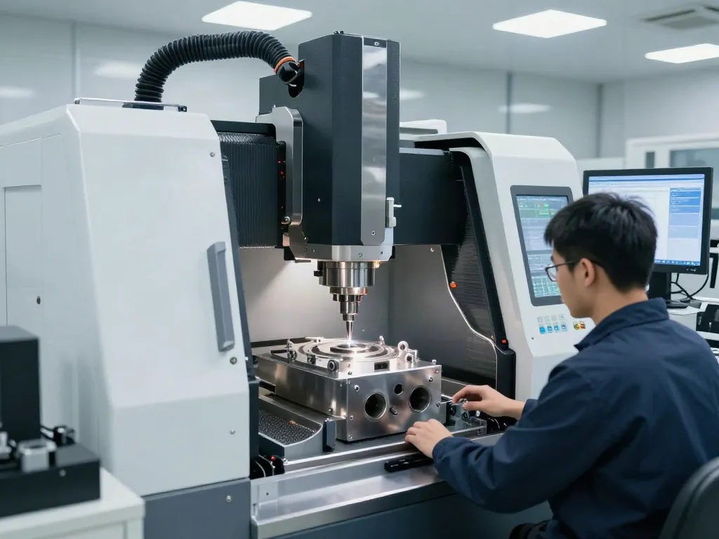 Leading aerospace cnc parts manufacturers showcased in a professional CNC machining studio.