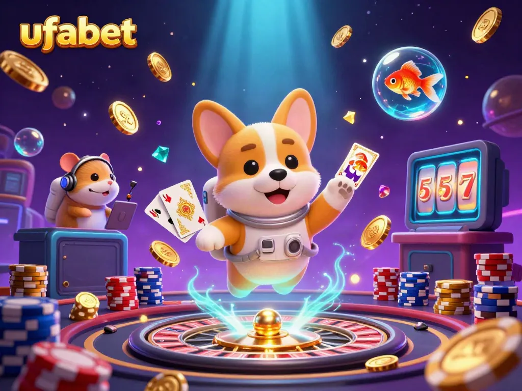 สนุกกับการเล่น ufabet ในคาสิโนอวกาศที่มีสุนัขอวกาศและปลาทอง