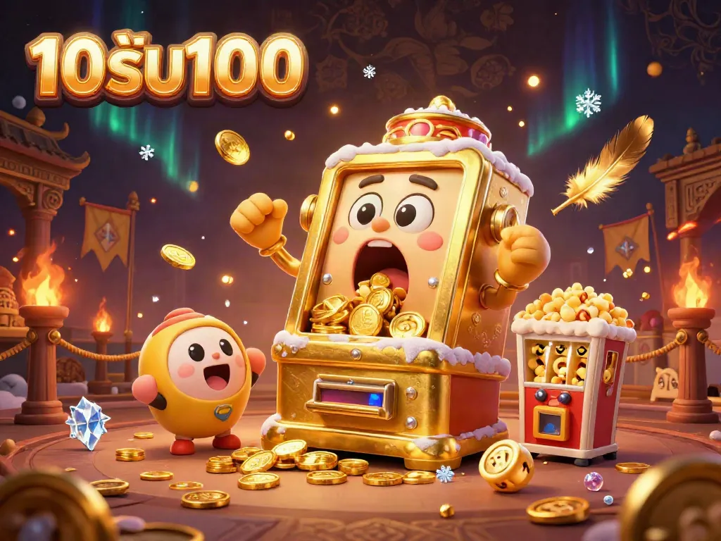 โปรโมชัน 10รับ100 สล็อตแมชชีนทองคำประหลาดใจที่แตกแจ็คพอต พร้อมเหรียญทองหลั่งไหล