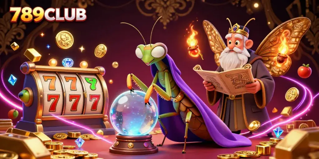 Engage with the mystical 789CLUB, where fortune shines in a vibrant casino scene.