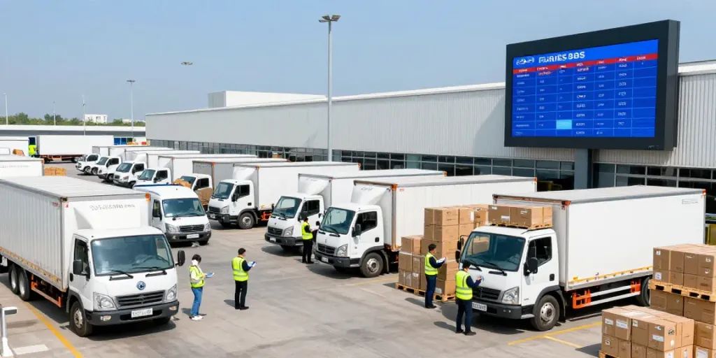 Spedition Deutschland: Effiziente Logistik und Transportvorgänge im modernen Versandzentrum